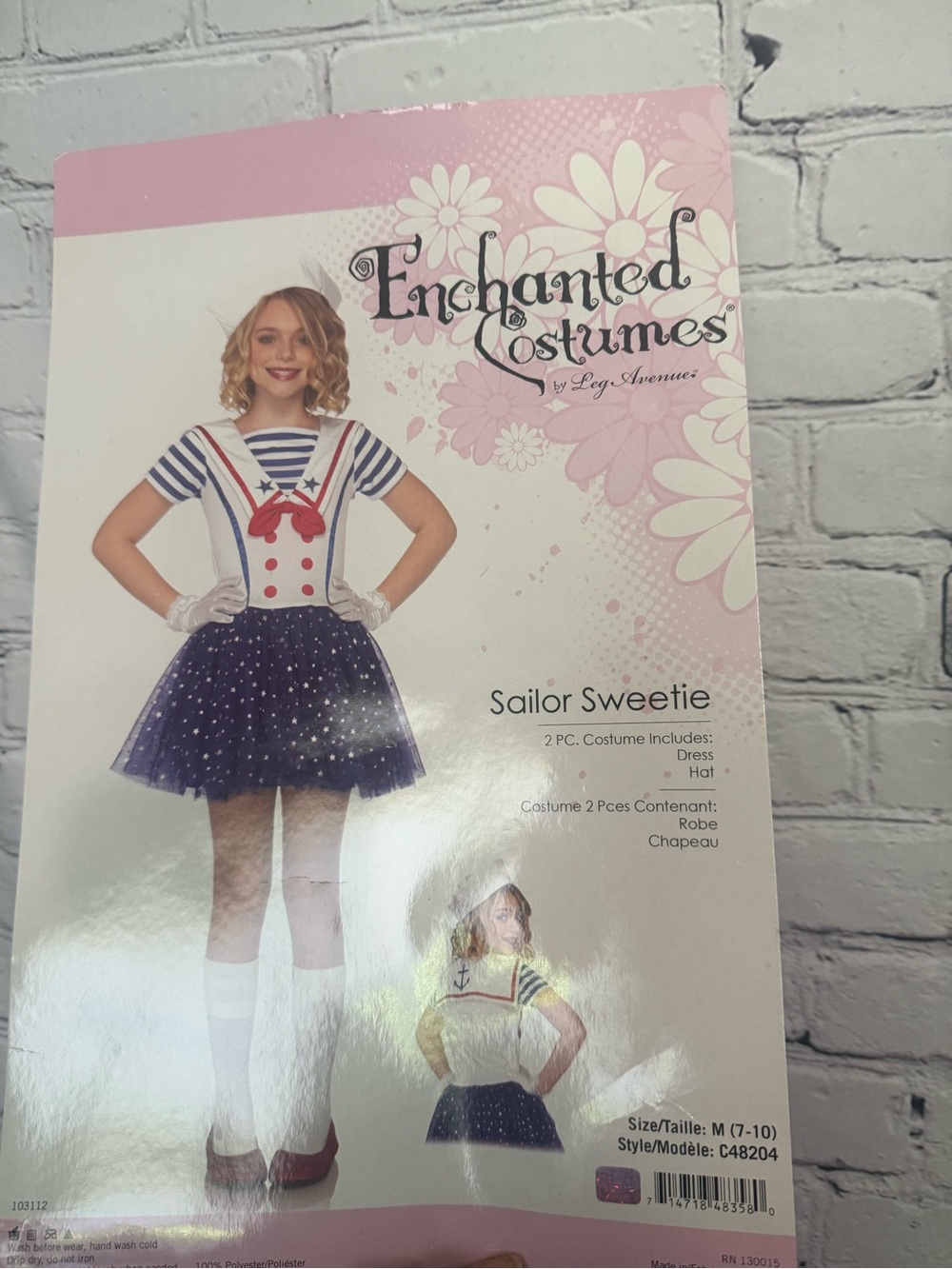 Leg Avenue Sailor Sweetie Costume - Navy, White & Red girls medium new enchanted